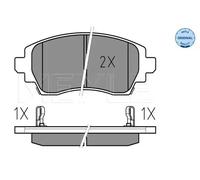 MEYLE 025 230 8818/W Brake pad set