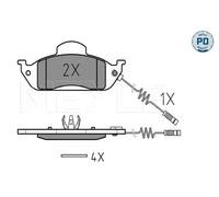 MEYLE Brake Pad Set 025 231 9317/PD Front Axle for Mercedes M-Class