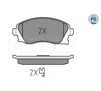 MEYLE 025 232 2517/PD Brake Pads Set Front for Combo Corsa Corsavan Tigra Meriva