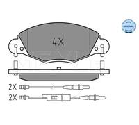 Brake pads Front Axle 025 232 7318 MEYLE for CITROËN C5 I C5 I Estate C5 II
