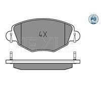 Brake pads Front Axle 025 232 7918/PD MEYLE for JAGUAR FORD