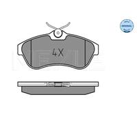 Brake pads Front Axle 025 234 0919 MEYLE for CITROËN C3 I C3 Pluriel C2