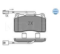 Brake pads Front Axle 025 237 5716 MEYLE for ALFA ROMEO GIULIETTA
