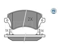 MEYLE 025 237 6617/PD Brake pad set