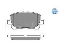 Meyle Brake Pad Set, Front Axle With anti-squeak plate 025 238 3617