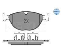 MEYLE 025 238 9518 Brake pad set
