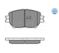MEYLE Front Brake Pad Set 025 239 2817 with Anti-Squeak Plate for Toyota Camry