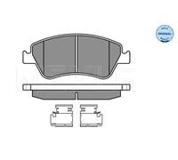 Meyle Brake Pad Set, Front Axle With anti-squeak plate 025 241 2219/W