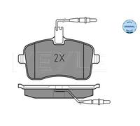 Original MEYLE Brake Pad Set Disc Brake 025 241 3418/W for Peugeot