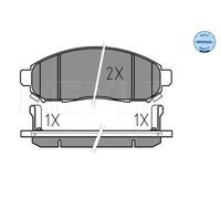 MEYLE 025 242 2716/W Brake pad set