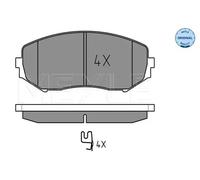 MEYLE 025 243 4617/W Brake pad set