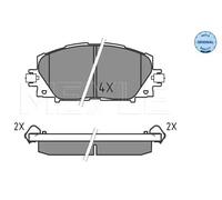 MEYLE 025 244 5116 Brake pad set