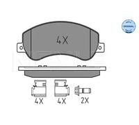 Brake pads Front Axle 025 244 8418 MEYLE for VW AMAROK AMAROK Platform/Chassis