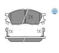 MEYLE 025 246 4815/W Brake pad set
