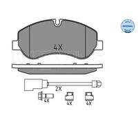 Brake pads Front Axle 025 256 0217 MEYLE for FORD TOURNEO CUSTOM V362 Bus