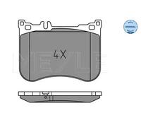 MEYLE 025 257 0617 Brake pad set