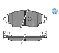 MEYLE 025 257 2218 Brake pad set