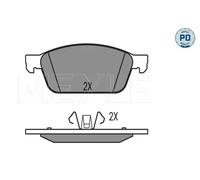 MEYLE 025 257 3618/PD Brake pad set