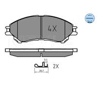 MEYLE 025 259 7916 Brake pad set
