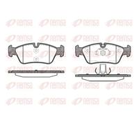 Brake pads Front Axle 0384.40 REMSA for BMW 3 3 Coupe 3 Convertible 3 Compact