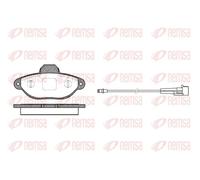 Brake pads Front Axle 0414.01 REMSA for FIAT CHEVROLET FORD