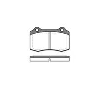 REMSA 0434.30 Brake pad set