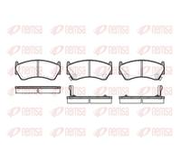 Brake pads Front Axle 0592.02 REMSA for NISSAN ALMERA Hatchback ALMERA I