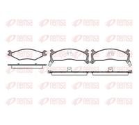 Brake pads Front Axle 0600.02 REMSA for KIA SPORTAGE SUV