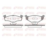 Brake pads Front Axle 0609.10 REMSA for SEAT VW SKODA