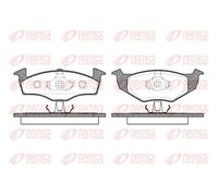 Brake pads Front Axle 0609.10 REMSA for SEAT VW SKODA
