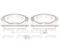 Brake pads Front Axle 0643.30 REMSA for RENAULT KANGOO Express KANGOO