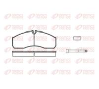 Brake pads Front Axle 0651.86 REMSA for RENAULT RENAULT TRUCKS IVECO NISSAN