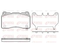 REMSA 0666.64 Brake pad set