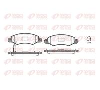 REMSA 0702.21 Brake pad set