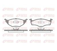 Brake pads Front Axle 0718.00 REMSA for VW SEAT