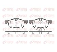 Brake pads Front Axle 0719.00 REMSA for ROVER MG