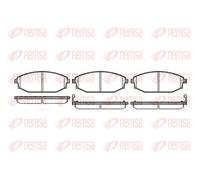 Brake pads Front Axle 0734.02 REMSA for HYUNDAI GALLOPER II GALLOPER I