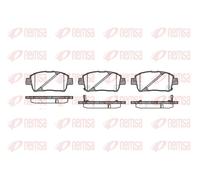 REMSA 0740.02 Brake pad set