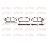 REMSA 0747.12 Brake pad set