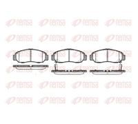 REMSA 0747.12 Brake pad set