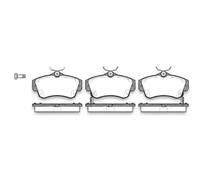 Brake pads Front Axle 0753.02 REMSA for CHRYSLER PT CRUISER Hatchback