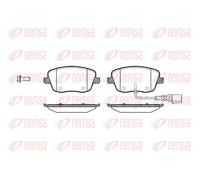 REMSA 0775.01 Brake Pad Set, disc brake for SEAT,SKODA,VW