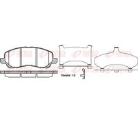 Brake pads Front Axle 0804.31 REMSA for MITSUBISHI CHRYSLER JEEP DODGE PEUGEOT