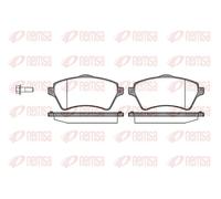 REMSA 0822.00 Brake pad set
