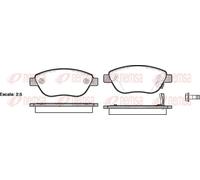 Brake pads Front Axle 0859.21 REMSA for OPEL CORSA D Hatchback Van CORSA D