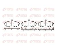 Brake pads Front Axle 0893.02 REMSA for HYUNDAI KIA
