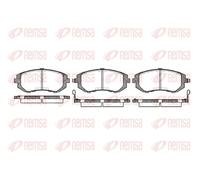 Brake pads Front Axle 0951.02 REMSA for SUBARU IMPREZA Saloon LEGACY III OUTBACK
