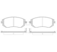 REMSA 0951.14 Brake pad set