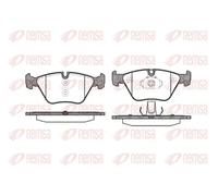 Brake pads Front Axle 0963.00 REMSA for BMW MG