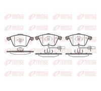 Brake pads Front Axle 0964.12 REMSA for AUDI SEAT